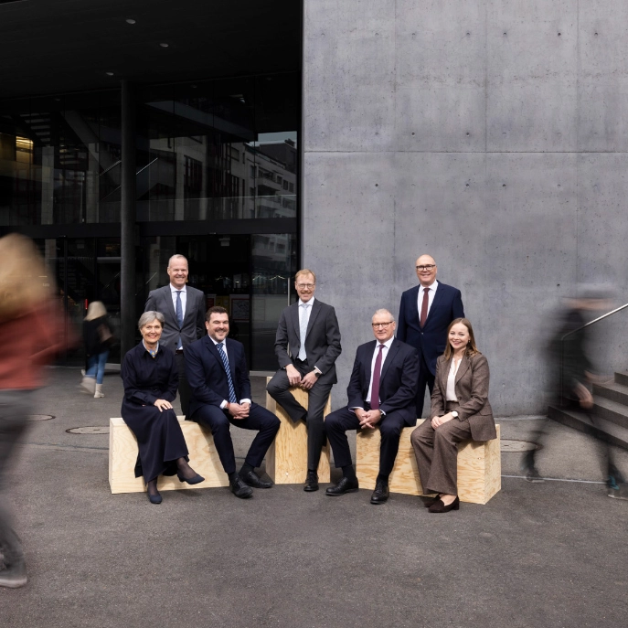 The seven members of the Zug Government Council, legislative period 2023-2026