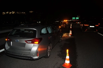 Auffahrunfall auf der Autobahn