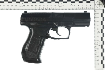 Sichergestellte Softair-Waffe