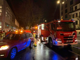 Feuerwehreinsatz in einer Schwitzstube