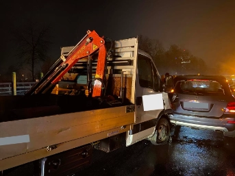 Unfall führte zu Verkehrsbehinderungen