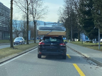 Ein Bett auf Reisen