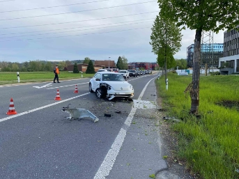 Selbstunfall führt zu Verkehrsbehinderungen