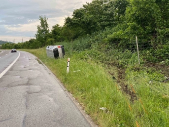Selbstunfall endet glimpflich