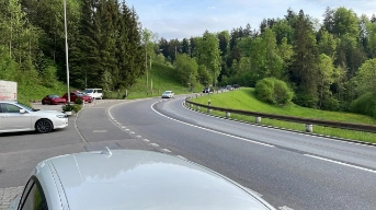 Unfallstelle Unterägeri